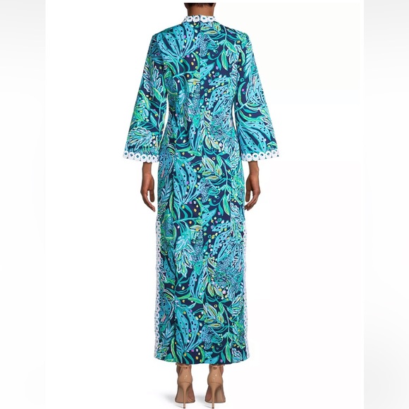 Shealyn Maxi Caftan in Low Tide Navy Catty Purrsonality size 6 - new with tags! - Picture 6 of 9